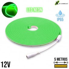 Fita Led Neon 12V IP65 XC-2835-9 X-Cell - Verde